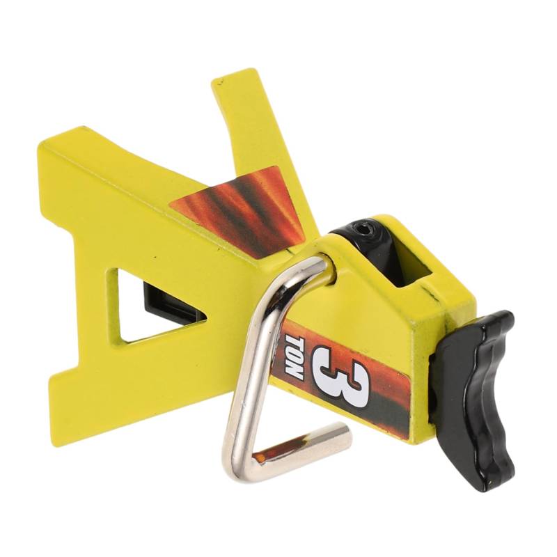 IMIKEYA Simulations-Kletterauto Werkzeug wagenheber Mini-Jack-Lift Stützfuß Autokletterständer Schraubheber Steht Feuer-Hattie-Buchsen Metall Yellow von IMIKEYA