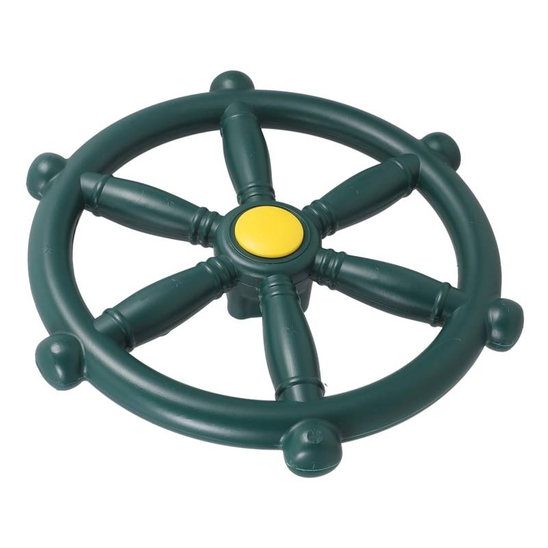 IMIKEYA Spielplatz Ausrüstung Steuerrad für Segelboote im Freien nautisch Anhänge Teil Kunststoff-Schwenkrad Schaukel Zubehör Hinterhof-Spielset-Lenkrad pp Green von IMIKEYA