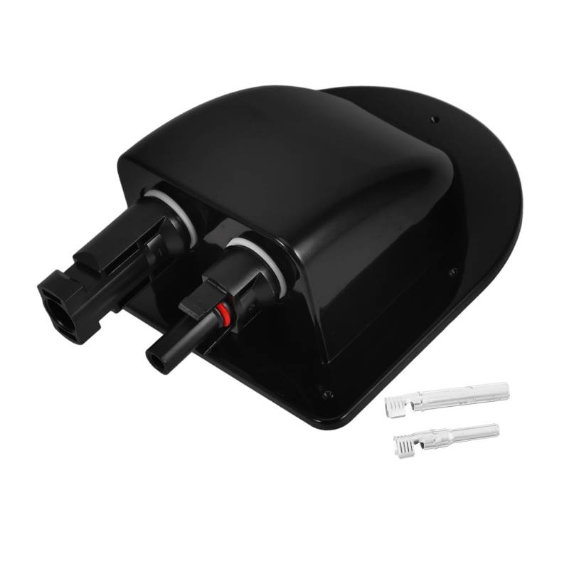 IMIKEYA Wasserdichtes Anschlussgehäuse Für Solarkabel Dual Cable Entry Box Robustem Für Wohnwagen Boote Garten Und Hausinstallation Einfache Ohne Bohren von IMIKEYA