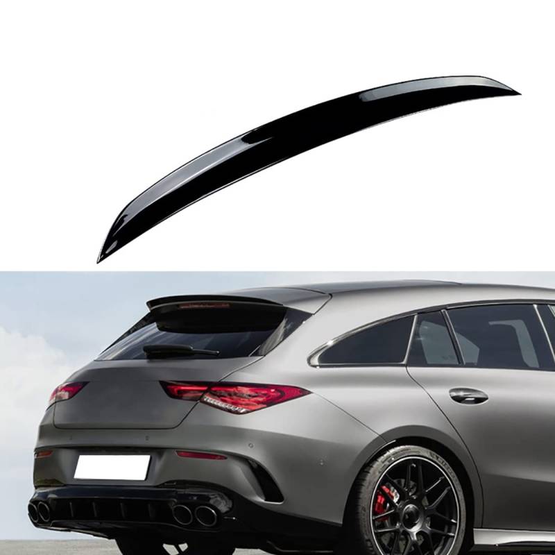 IMIKOS Heckspoiler Kofferraumdeckel Dachflügel Lippe für Mercedes-Benz CLA-Class X118 CLA200 260 CLA35 CLA45 AMG,Automobilwaren (schwarz,1 Stück),Gloss Black von IMIKOS