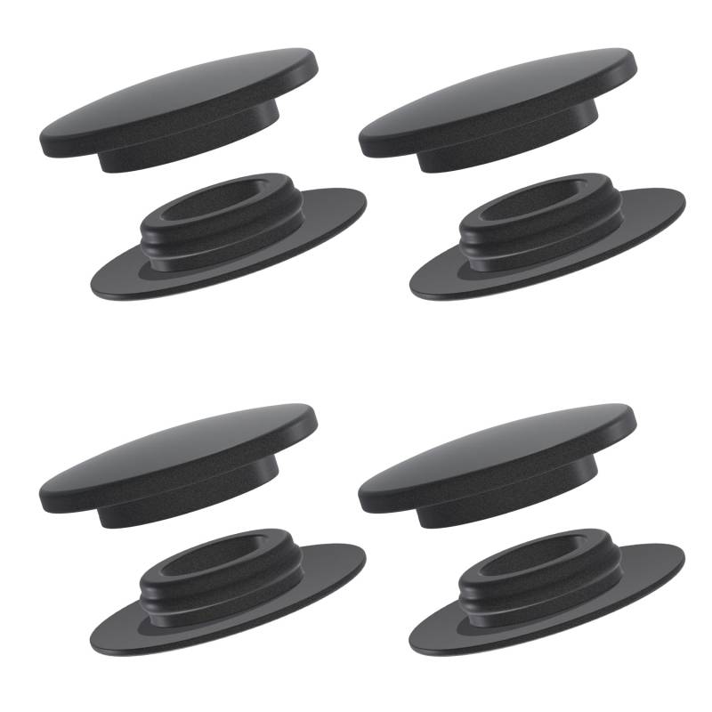 IMJ-Global 4er Set Befestigungsknöpfe Blocker Clip Kappen für Automatten | Rund | Flachbolzen Ø12,78mm | aus Kunststoff | passgenau für Mercedes von IMJ-Global