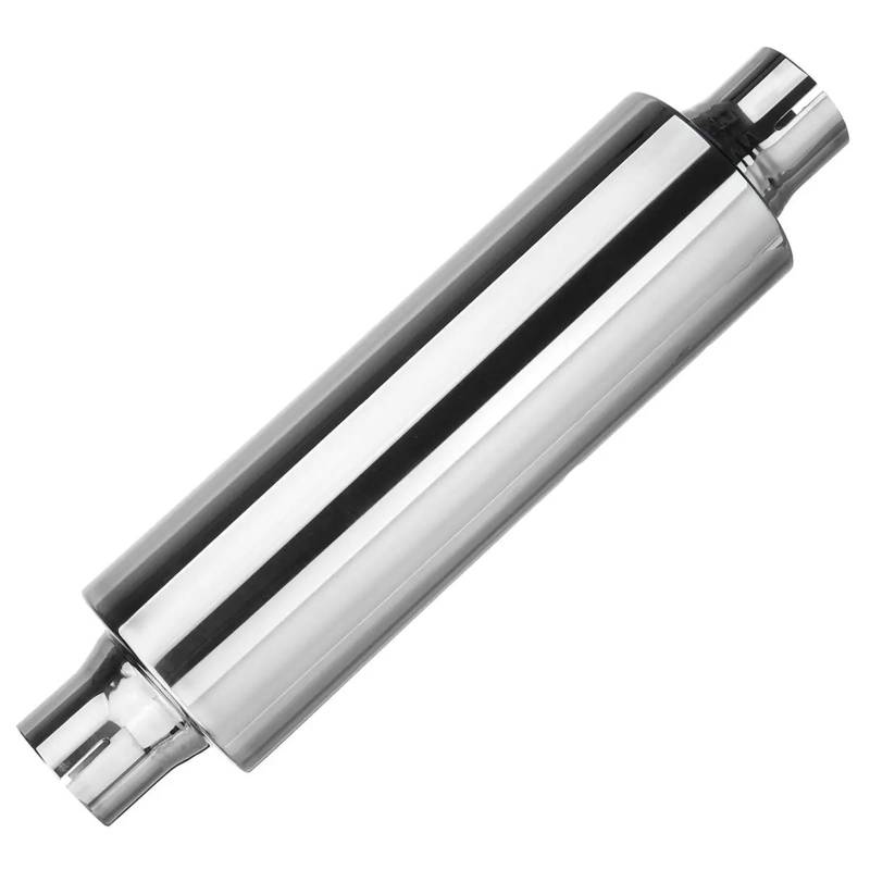 Endrohr 1 Stücke Universal 2 "50mm Auto Resonator Auspuffrohr Schalldämpfer Edelstahl Schalldämpfer Spitze Auspuff Endrohr Schalldämpfer 16 Zoll Lange Schalldämpferblende von IMMLSX