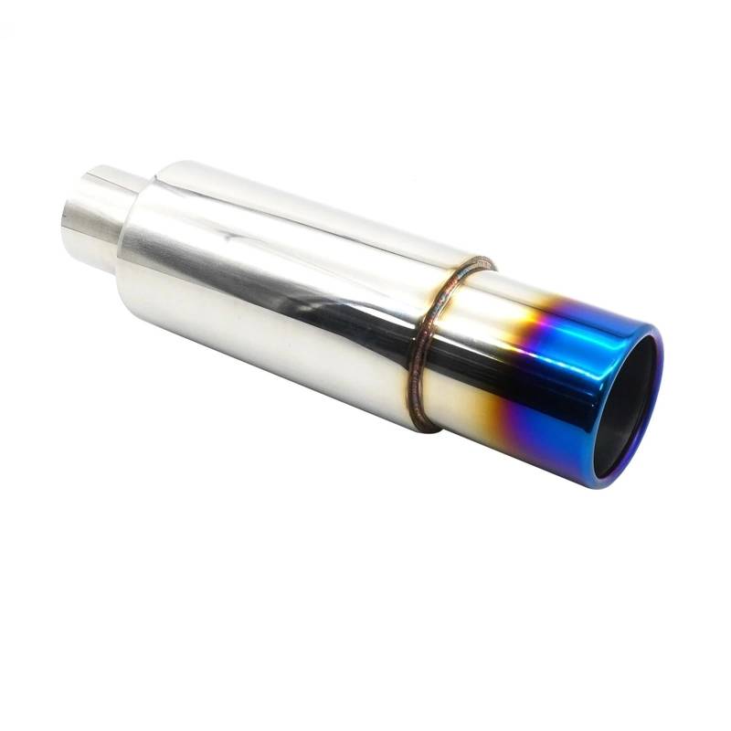 Endrohr Auspuffspitze Auto Escape Auspuffanlagen 63MM Auto Racing Sport Schalldämpfer Turbo Sound Boost Tipps Modifikation Zubehör 2,5 Zoll Schalldämpferblende(XH-EP088-BL) von IMMLSX