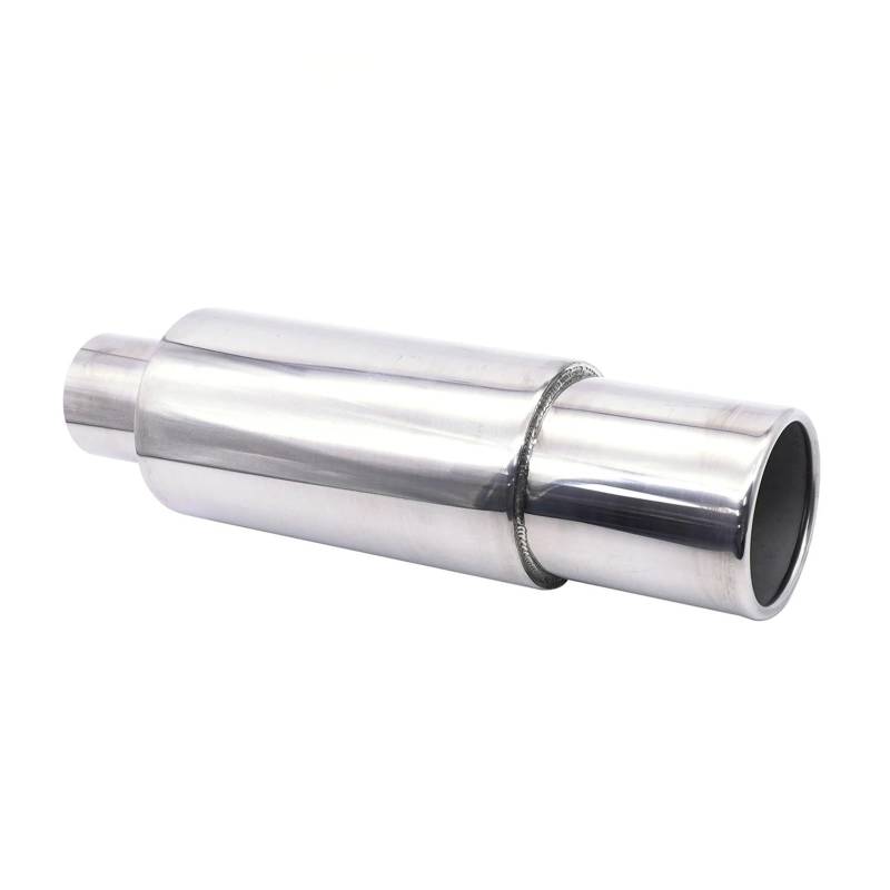 Endrohr Auspuffspitze Auto Escape Auspuffanlagen 63MM Auto Racing Sport Schalldämpfer Turbo Sound Boost Tipps Modifikation Zubehör 2,5 Zoll Schalldämpferblende(XH-EP088-SL) von IMMLSX