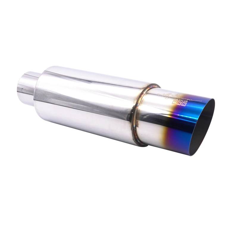 Endrohr Auspuffspitze Auto Escape Auspuffanlagen 63MM Auto Racing Sport Schalldämpfer Turbo Sound Boost Tipps Modifikation Zubehör 2,5 Zoll Schalldämpferblende(XH-EP089-BL) von IMMLSX