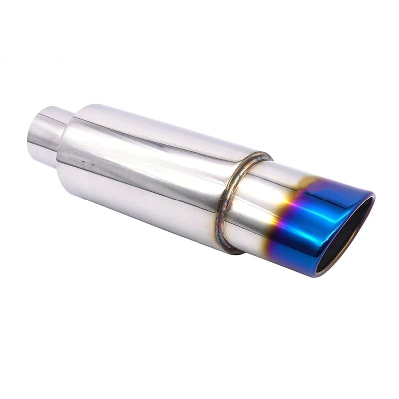 Endrohr Auspuffspitze Auto Escape Auspuffanlagen 63MM Auto Racing Sport Schalldämpfer Turbo Sound Boost Tipps Modifikation Zubehör 2,5 Zoll Schalldämpferblende(XH-EP090-BL) von IMMLSX