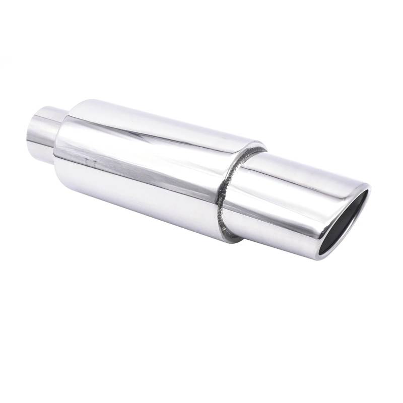 Endrohr Auspuffspitze Auto Escape Auspuffanlagen 63MM Auto Racing Sport Schalldämpfer Turbo Sound Boost Tipps Modifikation Zubehör 2,5 Zoll Schalldämpferblende(XH-EP090-SL) von IMMLSX