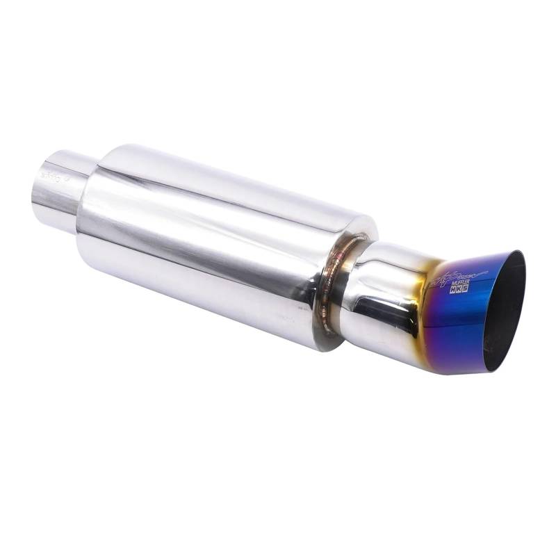 Endrohr Auspuffspitze Auto Escape Auspuffanlagen 63MM Auto Racing Sport Schalldämpfer Turbo Sound Boost Tipps Modifikation Zubehör 2,5 Zoll Schalldämpferblende(XH-EP091-BL) von IMMLSX