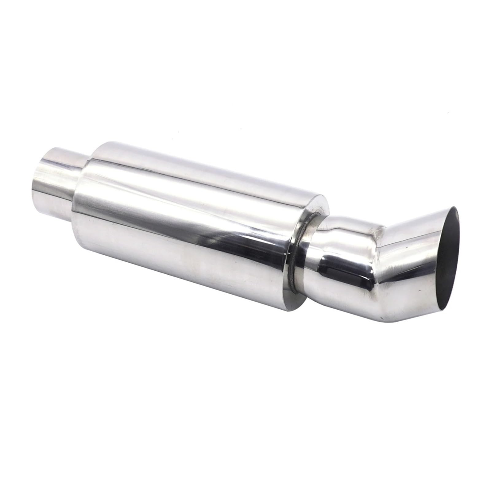 Endrohr Auspuffspitze Auto Escape Auspuffanlagen 63MM Auto Racing Sport Schalldämpfer Turbo Sound Boost Tipps Modifikation Zubehör 2,5 Zoll Schalldämpferblende(XH-EP091-SL) von IMMLSX