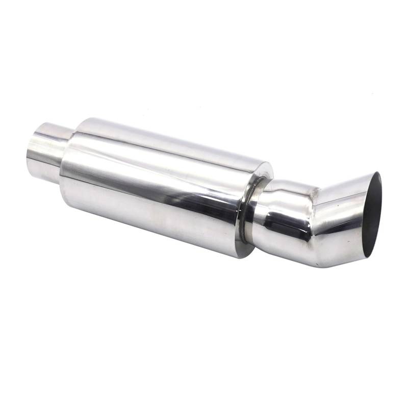Endrohr Auspuffspitze Auto Escape Auspuffanlagen 63MM Auto Racing Sport Schalldämpfer Turbo Sound Boost Tipps Modifikation Zubehör 2,5 Zoll Schalldämpferblende(XH-EP091-SL) von IMMLSX
