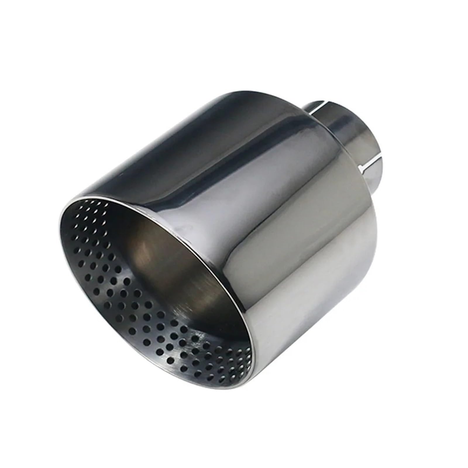 Endrohr Auto-Auspuffblende Schwarz Glänzend Schnittstelle 63 Mm Schräger Auslass 127 Mm Universelles Edelstahl-Schalldämpfer-Endrohr Mit Löchern Schalldämpferblende Endrohr Auto-Auspuffblende Schwarz Glänzend Schnittstelle 63 Mm Schräger Auslass 127 Mm Universelles Edelstahl-Schalldämpfer-Endrohr Mit Löchern Schalldämpferblende von IMMLSX