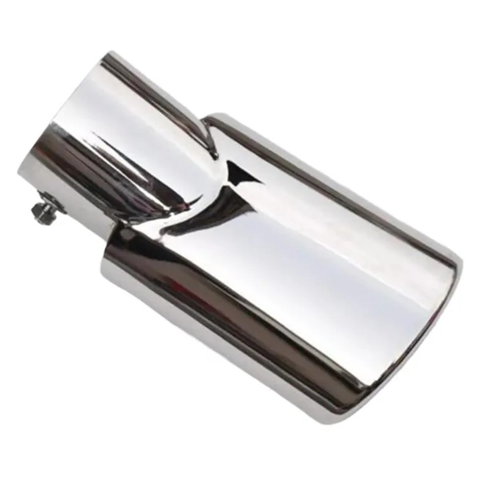 Endrohr FÜR CR-V FÜR CRV 2023 2024 2 STÜCKE Auspuff Endrohr Spitze Endrohr Trim Schalldämpferblende(76mm Curved hig) von IMMLSX