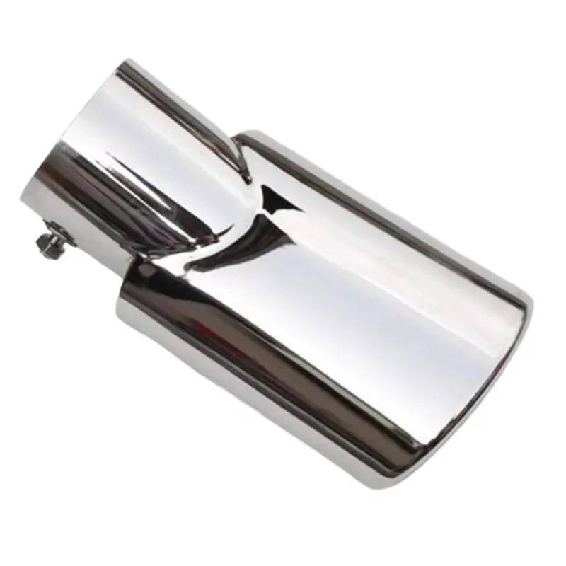 Endrohr FÜR CR-V FÜR CRV 2023 2024 2 STÜCKE Auspuff Endrohr Spitze Endrohr Trim Schalldämpferblende(76mm Curved hig) von IMMLSX