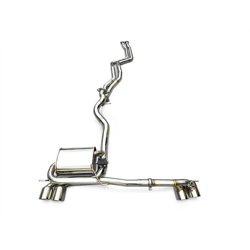 Endrohr Für 1M E82 3.0T N54 2012-2015 Autoauspuff Kfz-Auspuff-Modifikationsteile - Cat-Back Intelligent Valve Exhaust Schalldämpferblende von IMMLSX