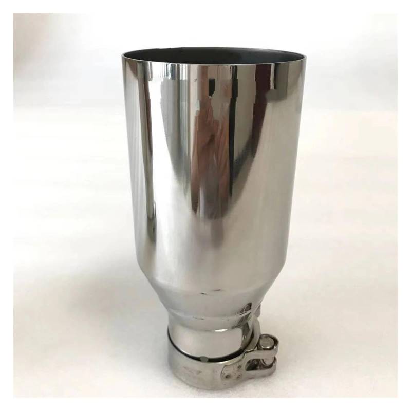 Endrohr Für E90 W222 Rohr Edelstahl Fahrzeug Umrüstung Universal Auspuff Spitze Auto Schalldämpfer Schwanz Kehle Modifikation Schalldämpferblende(63MM-101MM Flat) von IMMLSX