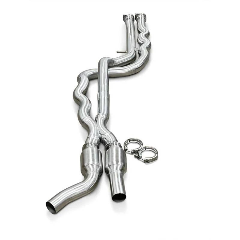 Endrohr Für M2C/M2 Für Wettbewerb F87 3,0 T 2016-2019 Mittellanges Rohr Performance Auspuff Tuning Power Boost Racing Performance Schalldämpferblende von IMMLSX