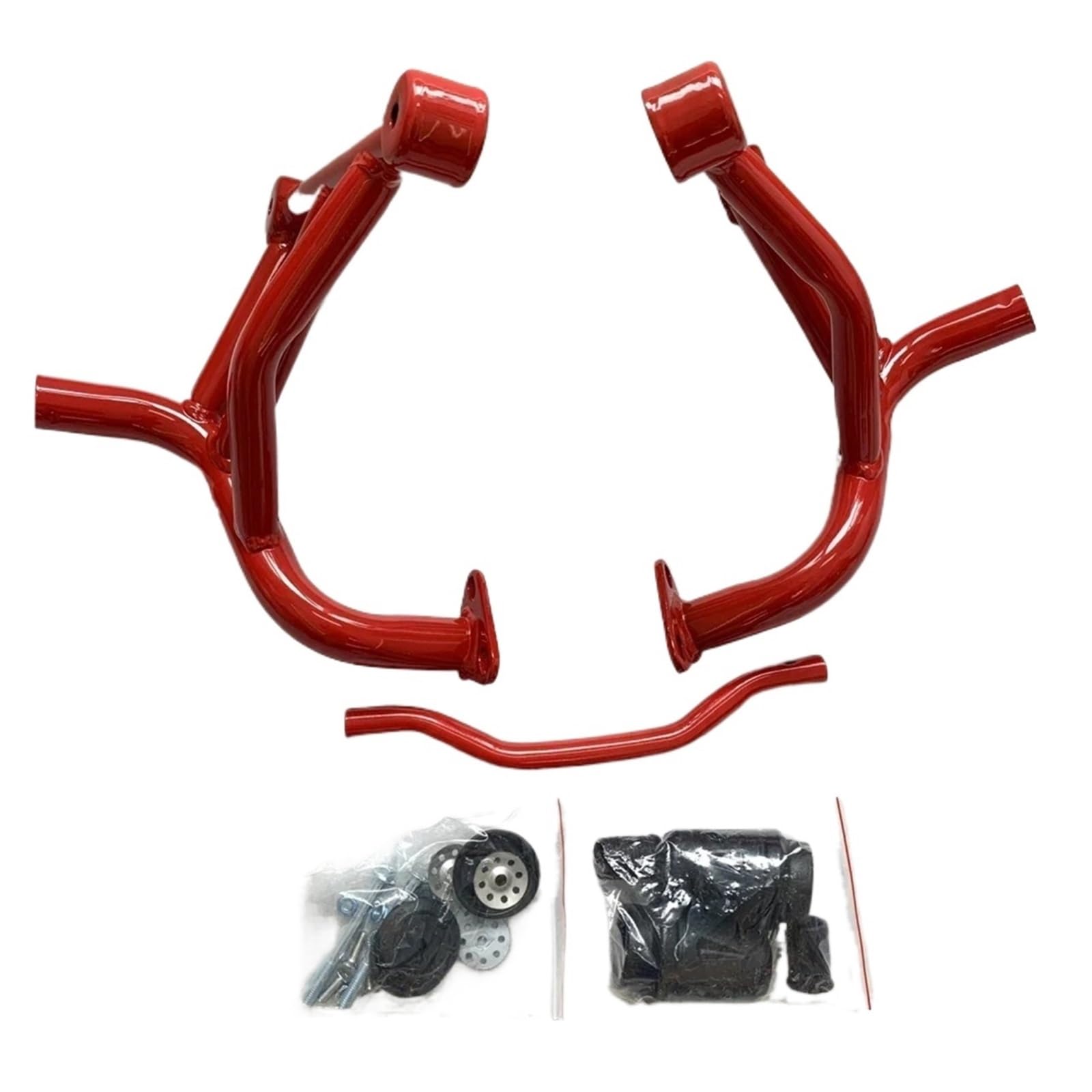 Motorrad Motorschutz Sturzbügel Für Benelli Für BJ125-3E Für TNT125 Für TNT135 Motorradzubehör Stoßfänger Motorschutz Crash Bars Schutz Rahmenschutz Motorschutzbügel(Red) von IMMLSX