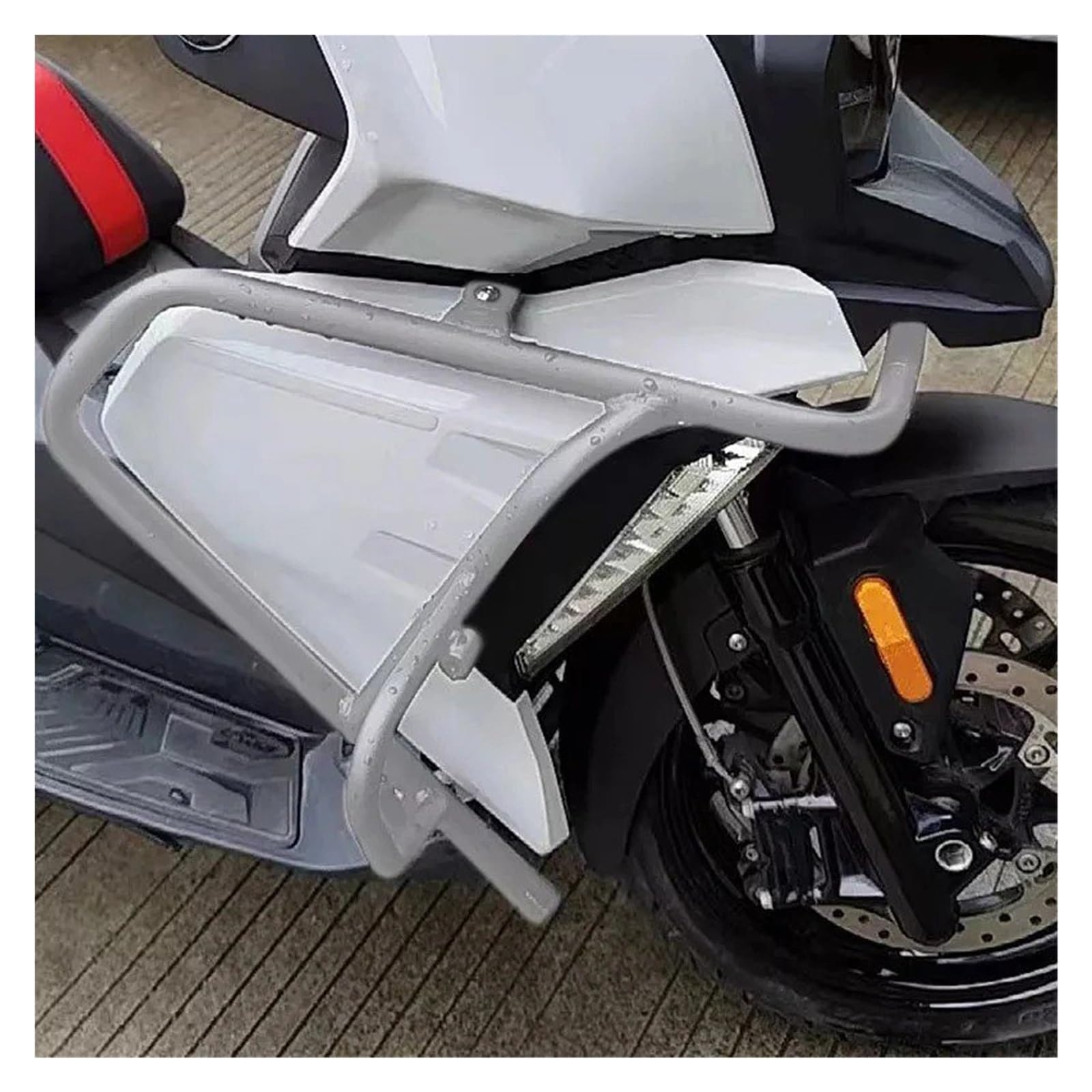 Motorrad Motorschutz Sturzbügel Für C400X Für C 400X Für C400 X 2019-2023 Motorrad-Sturzbügel Hignway-Motorschutz Stunt-Käfig Stoßfänger Vorne Seitenrahmenschutz Motorschutzbügel(Silver) von IMMLSX
