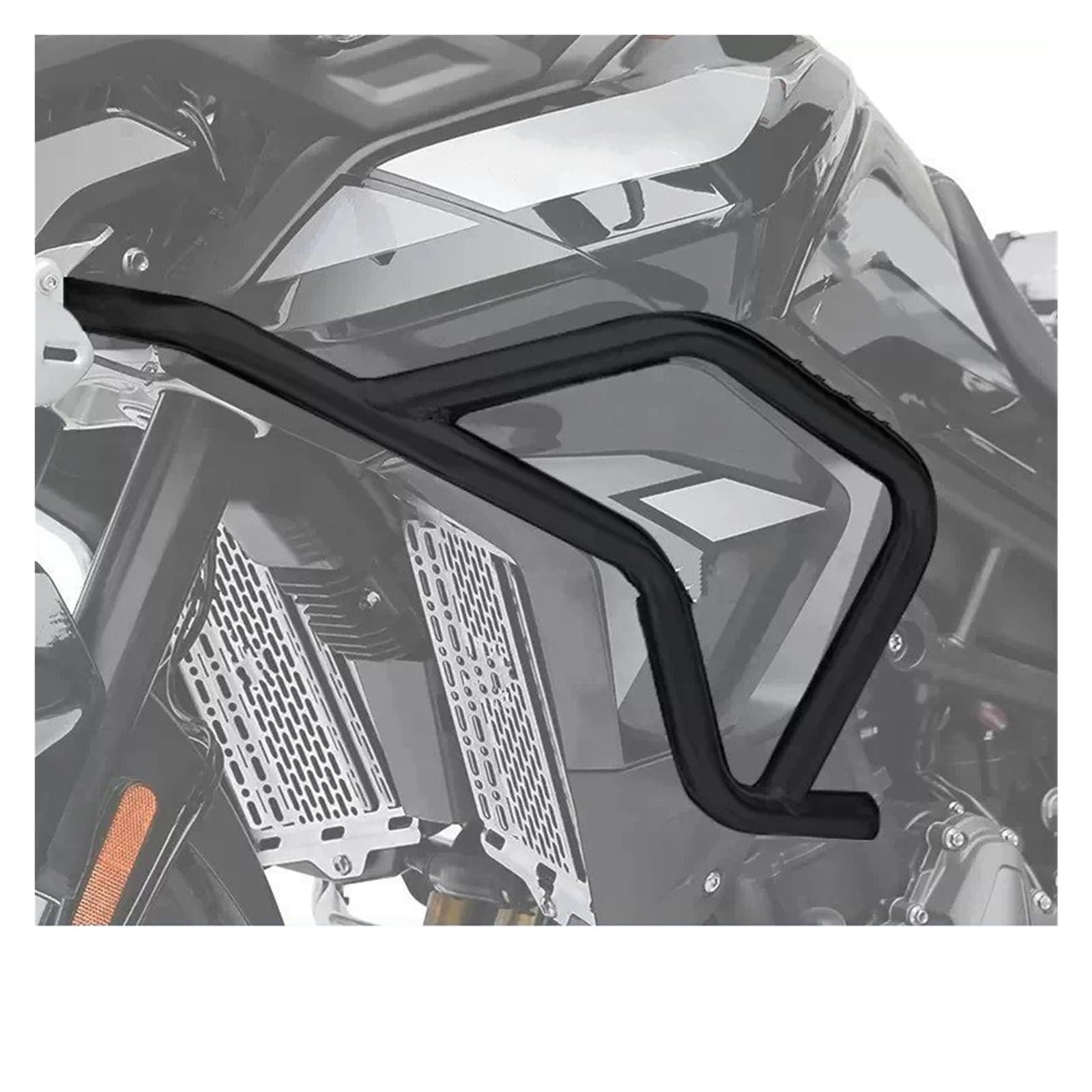 Motorrad Motorschutz Sturzbügel Für Triumph Für Tiger 850 900 GT Edelstahl Obere Untere Stoßfänger Motorschutzschutz -Crash -Riegel -Motorrad -Zugriffe Motorschutzbügel(Black Upper Bumper) von IMMLSX