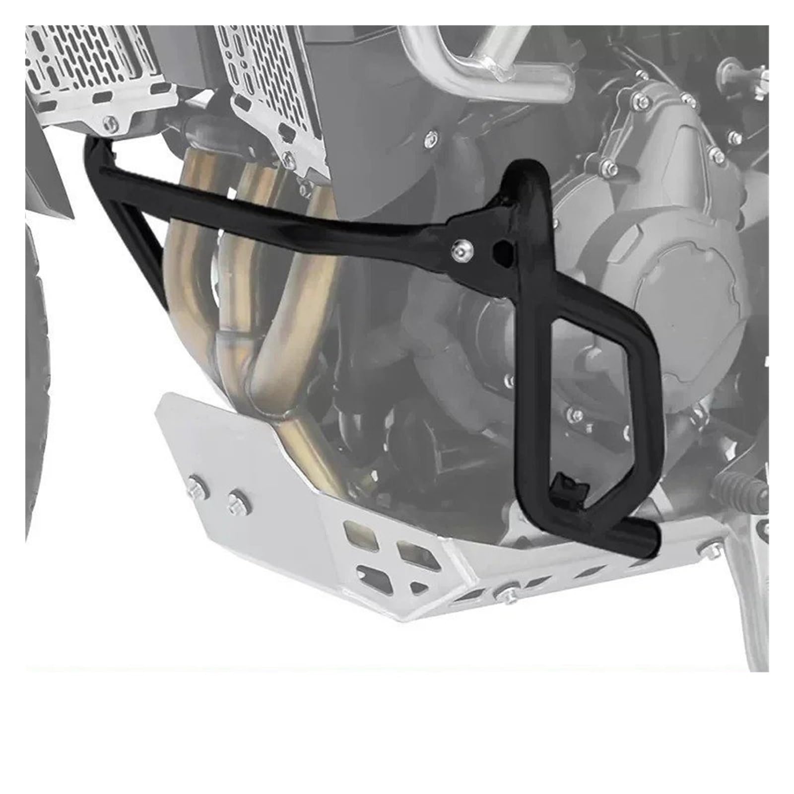 Motorrad Motorschutz Sturzbügel Für Triumph Für Tiger 850 900 GT Edelstahl Oberen Unteren Stoßfänger Motor Schutz Protector Crash Bar Motorrad Accessoreies Motorschutzbügel(Black Lower Bumper) von IMMLSX