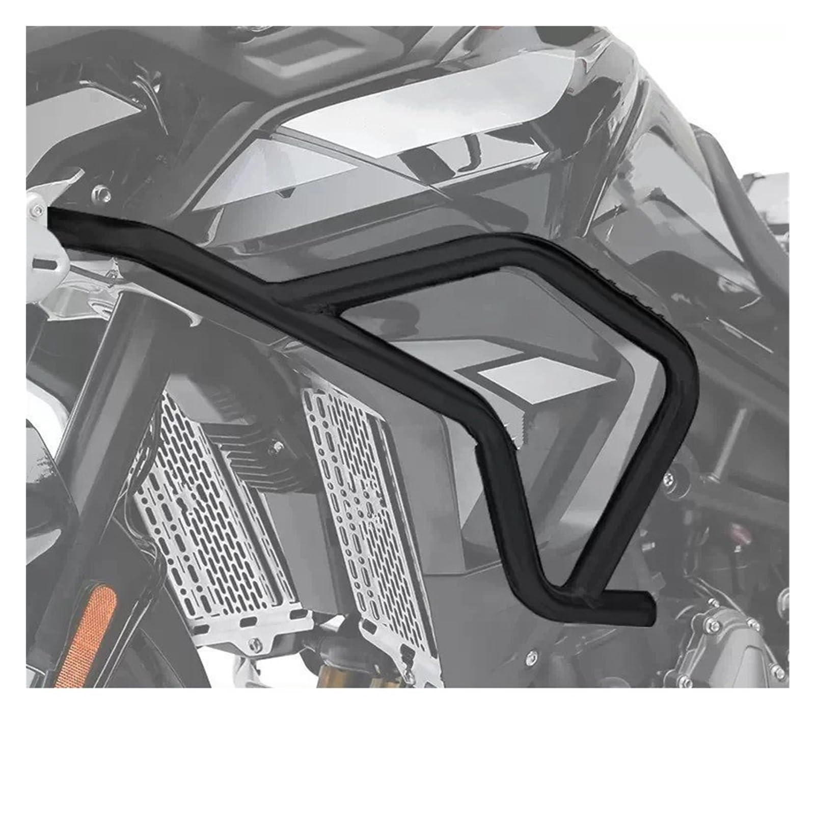 Motorrad Motorschutz Sturzbügel Für Triumph Für Tiger 850 900 GT Edelstahl Oberen Unteren Stoßfänger Motor Schutz Protector Crash Bar Motorrad Accessoreies Motorschutzbügel(Black Upper Bumper) von IMMLSX