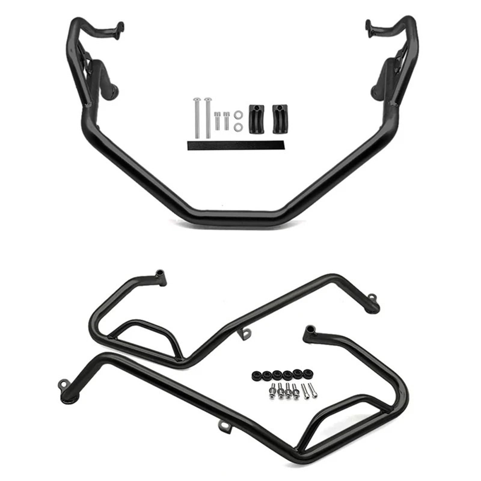 Motorrad Motorschutz Sturzbügel Für XADV750 Für X-ADV 750 2021-2023 2024 Motorrad Edelstahl Stoßfänger Rahmen Schutz Motor Schutz Autobahn Crash Bar Motorschutzbügel(Black-1 Set) von IMMLSX