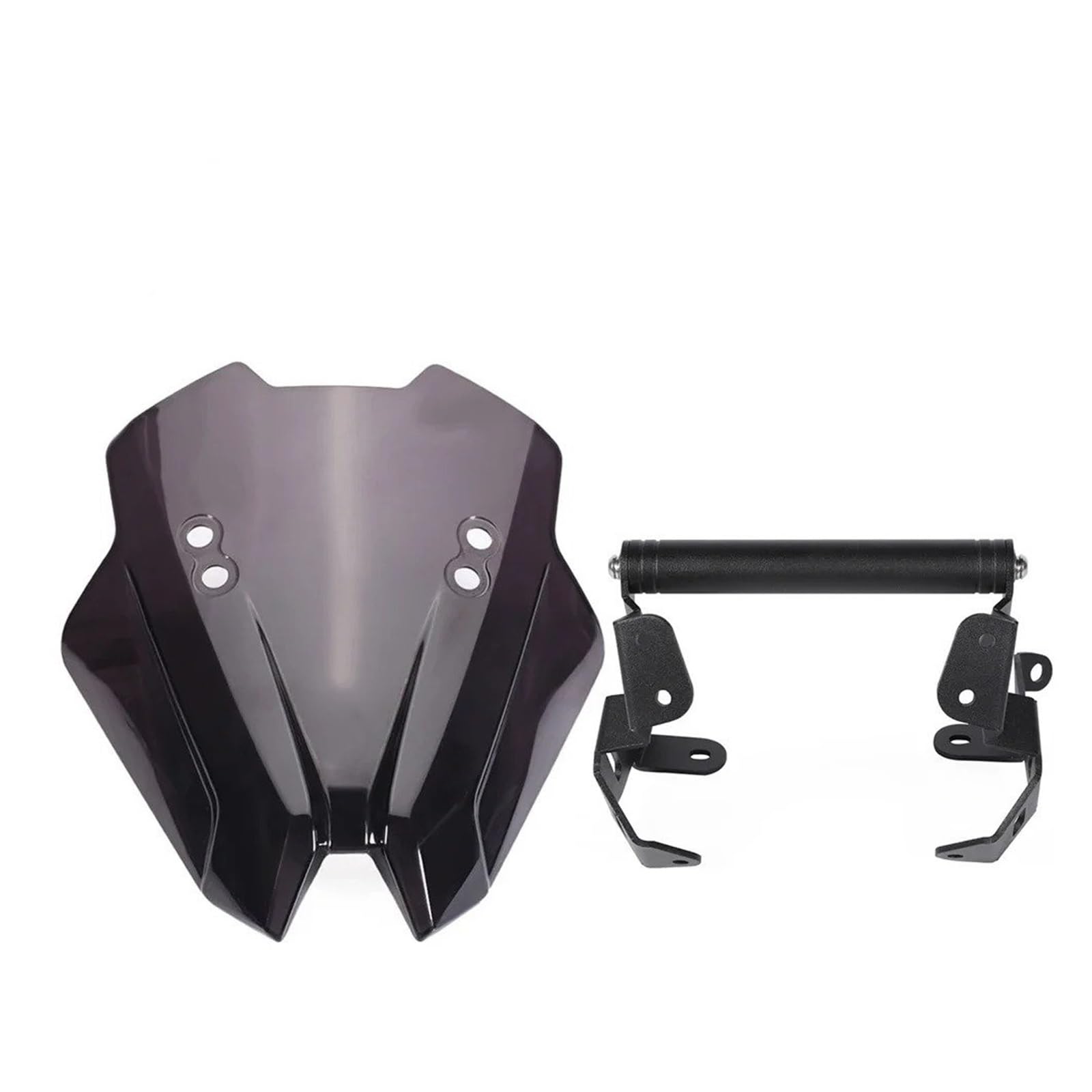 Motorrad Wind Luftabweiser Für CB750 Für Hornet 750 2023-2024 Motorrad Windschutzscheibe Windschutz Verlängerung Bar Halterung Air Deflektor Windschild Spoiler(Windshield and Bracket) von IMMLSX