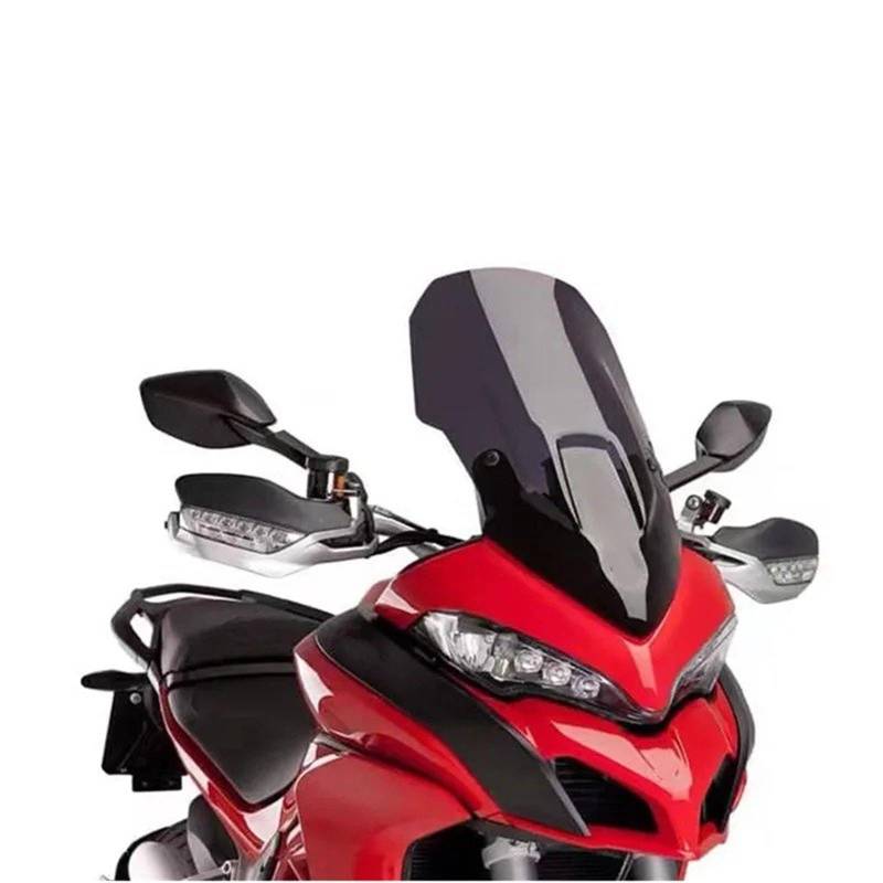 Motorrad Wind Luftabweiser Für CRF1100L Für ADV 2020-2021 Motorrad Windschutzscheibe Windschutzscheibe Windschild Spoiler(Black Smoke 600mm) von IMMLSX