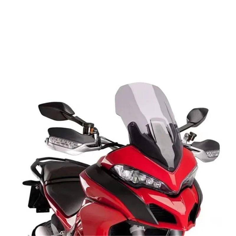 Motorrad Wind Luftabweiser Für CRF1100L Für ADV 2020-2021 Motorrad Windschutzscheibe Windschutzscheibe Windschild Spoiler(Smoke Grey 520mm) von IMMLSX