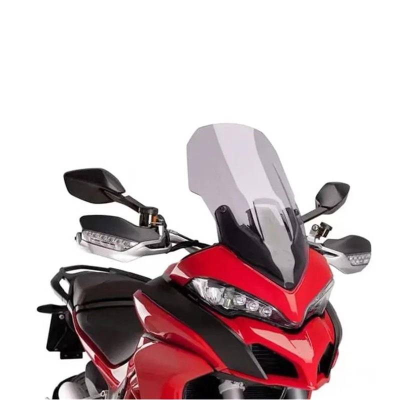 Motorrad Wind Luftabweiser Für CRF1100L Für ADV 2020-2021 Motorrad Windschutzscheibe Windschutzscheibe Windschild Spoiler(Smoke Grey 600mm) von IMMLSX