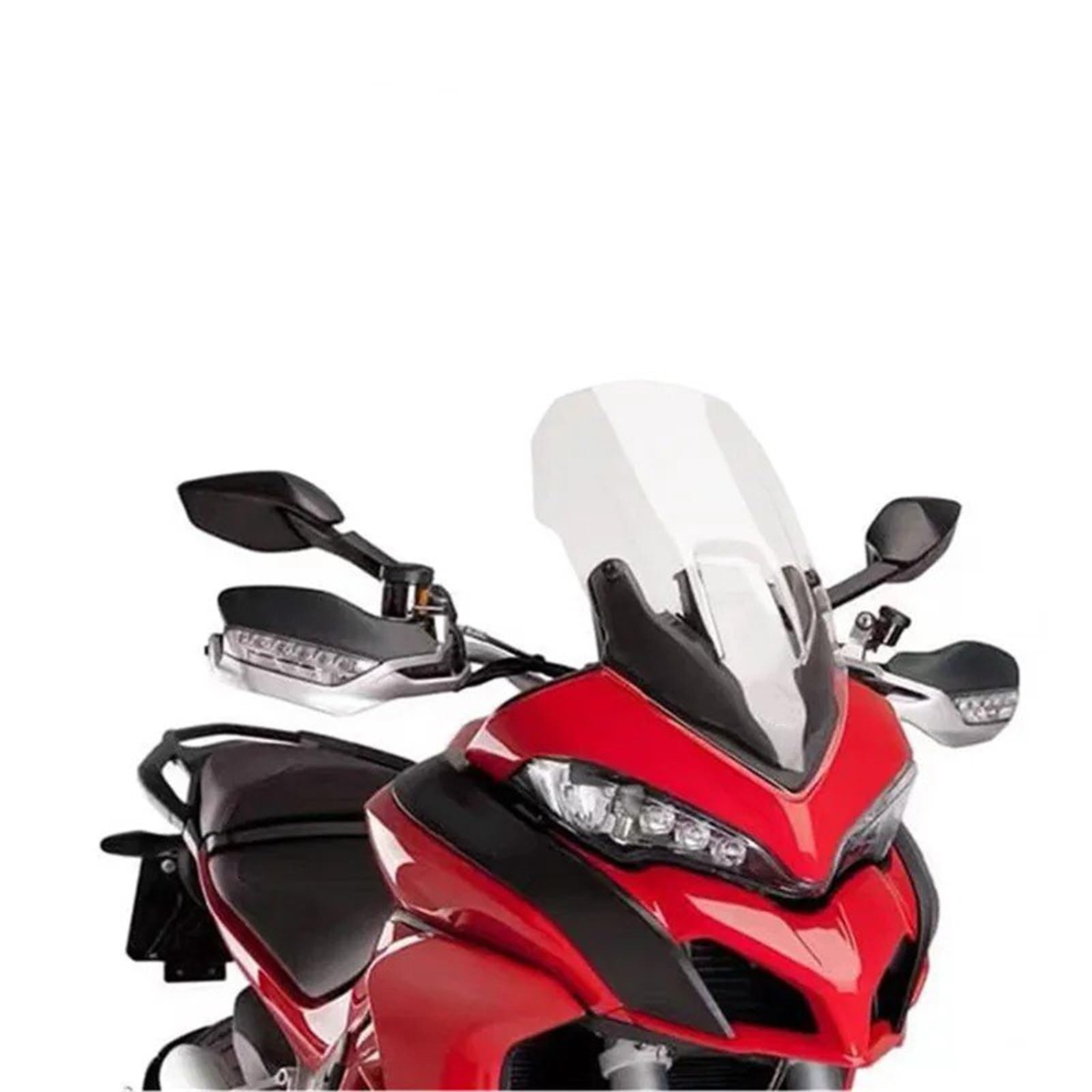 Motorrad Wind Luftabweiser Für CRF1100L Für ADV 2020-2021 Motorrad Windschutzscheibe Windschutzscheibe Windschild Spoiler(Transparent 520mm) von IMMLSX
