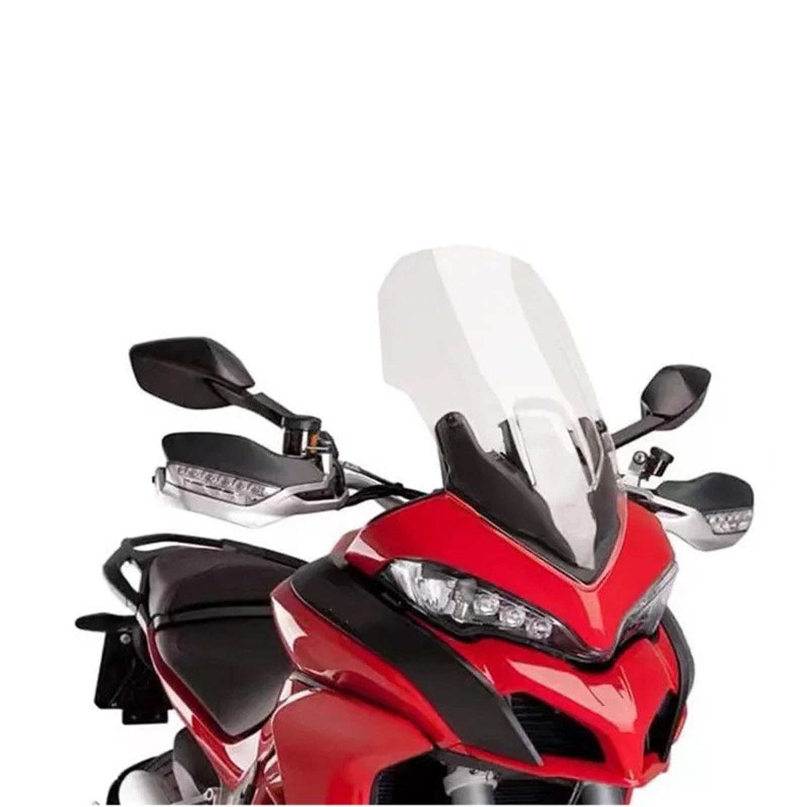 Motorrad Wind Luftabweiser Für CRF1100L Für ADV 2020-2021 Motorrad Windschutzscheibe Windschutzscheibe Windschild Spoiler(Transparent 600mm) von IMMLSX