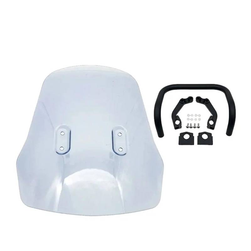 Motorrad Wind Luftabweiser Für CRF250L 2012-2023 Windschutzscheibe Windschutz Windabweiser Schild Bildschirm Windschild Spoiler(Light Smoke) von IMMLSX