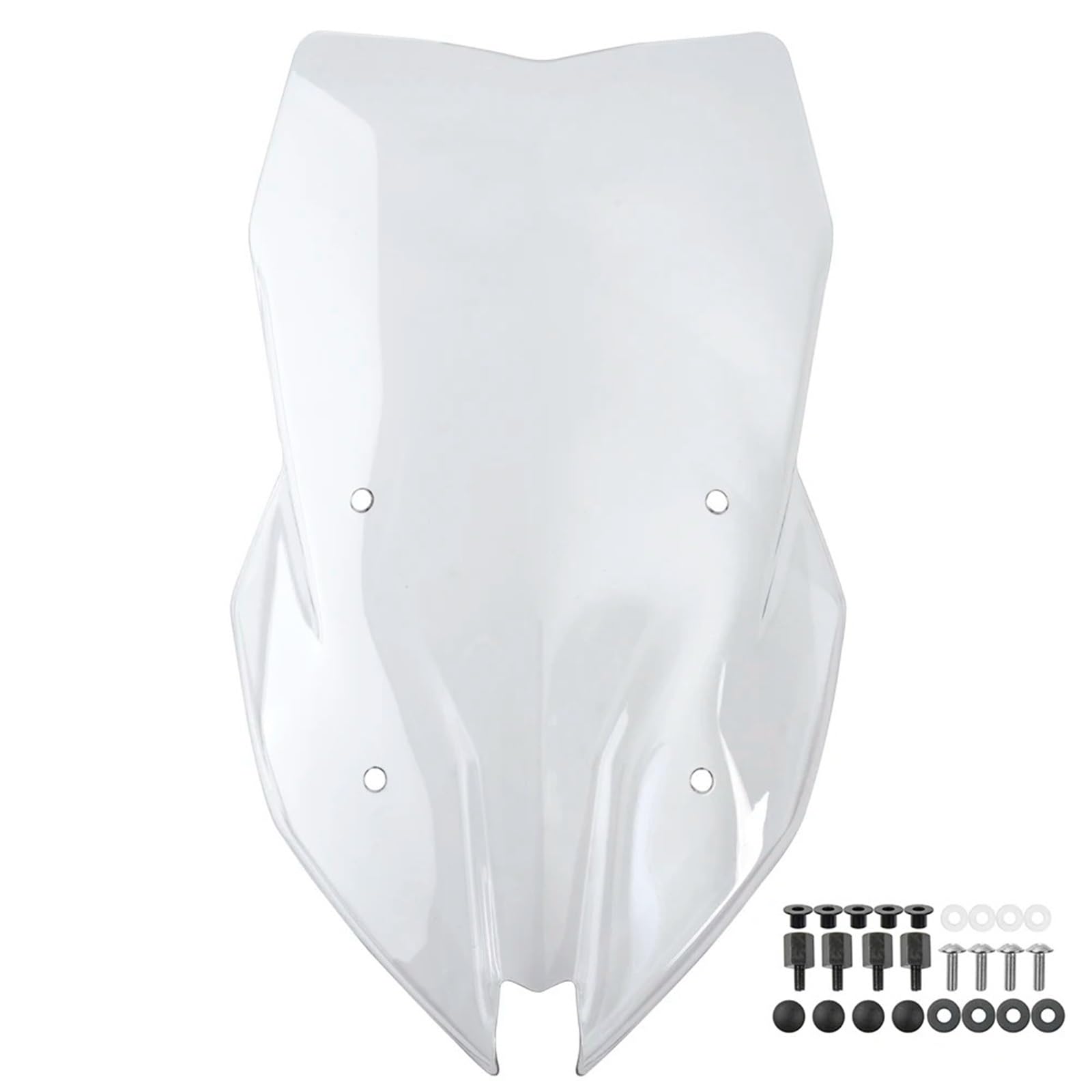 Motorrad Wind Luftabweiser Für F900XR 2020-2024 Windschutzscheibe Windschutz Motorrad Windabweiser Bildschirm Schild Zubehör Windschild Spoiler(Clear) von IMMLSX