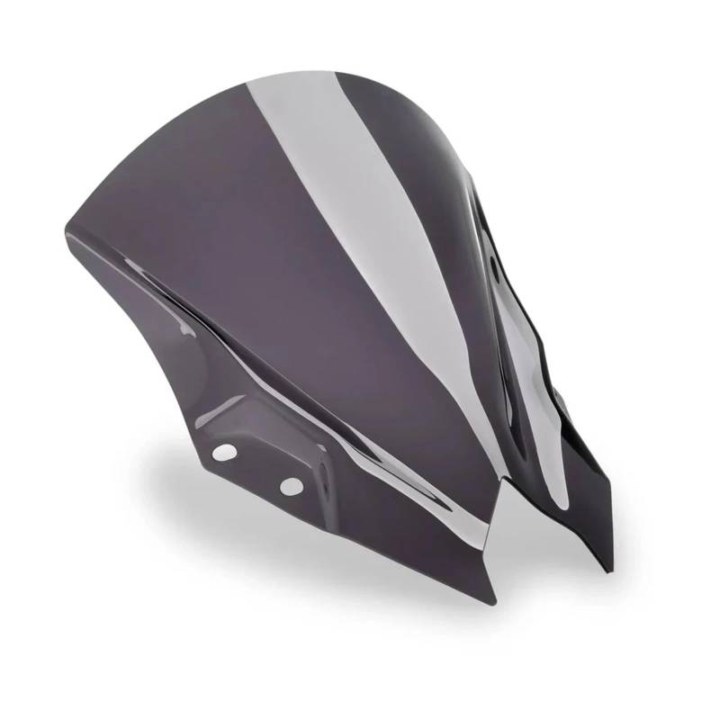 Motorrad Wind Luftabweiser Für Kawasaki Für NINJA500 SE 2024 Double Bubble Windschutz Windschutz Verkleidung Bildschirm Windabweiser Zubehör Moto Windschild Spoiler(Gray) von IMMLSX