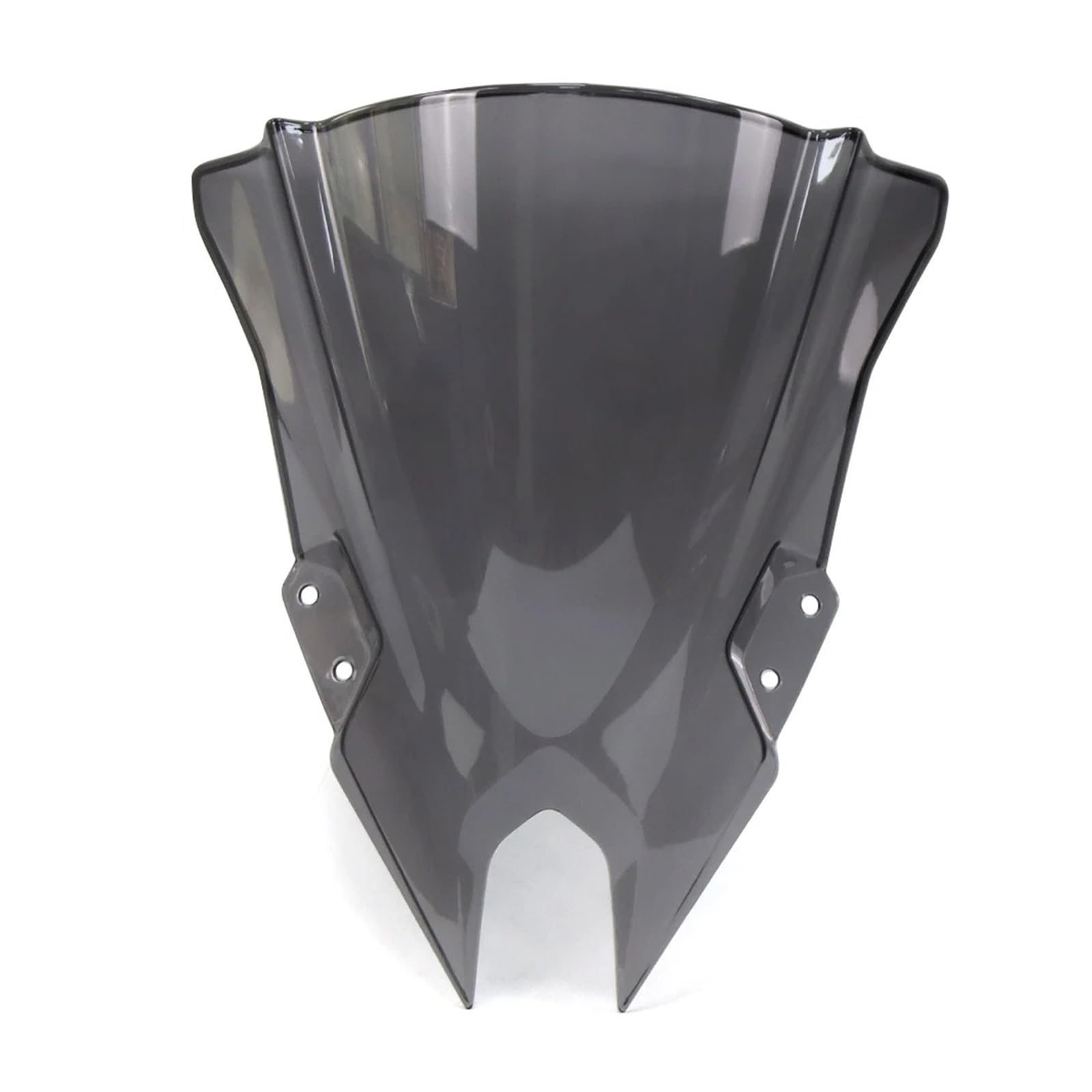 Motorrad Wind Luftabweiser Für Kawasaki Für Ninja 500 SE 2024 Double Bubble Windschutzscheibe Motorrad Zubehör Verkleidung Deflektor Windschild Spoiler(Grey) von IMMLSX