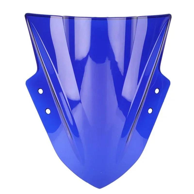 Motorrad Wind Luftabweiser Für Kawasaki Für Ninja Für EX300R Für ZX300 Motorrad Windschutz Windschutz Double Bubble Windschild Spoiler(Blue) von IMMLSX