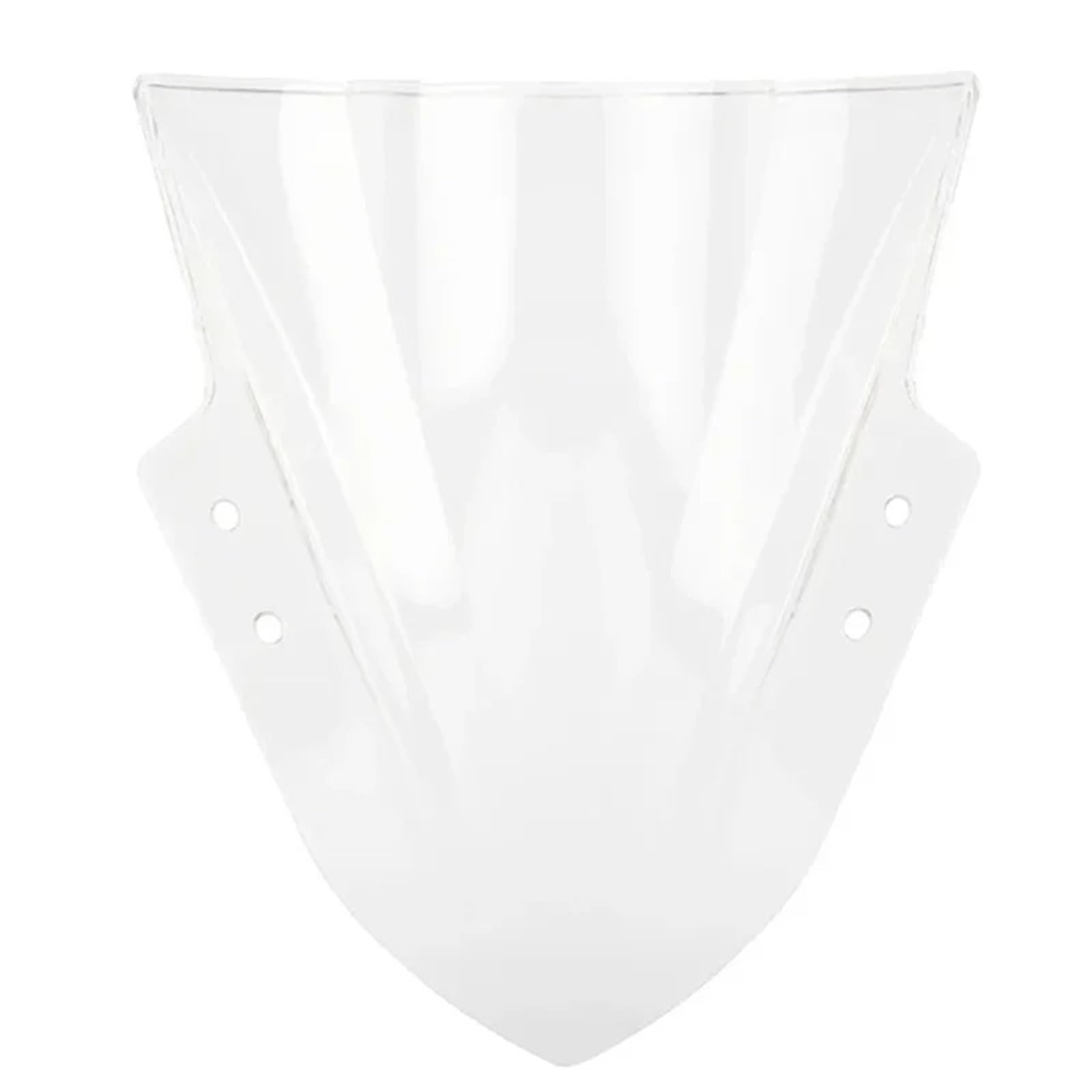 Motorrad Wind Luftabweiser Für Kawasaki Für Ninja Für EX300R Für ZX300 Motorrad Windschutz Windschutz Double Bubble Windschild Spoiler(Transparent) von IMMLSX