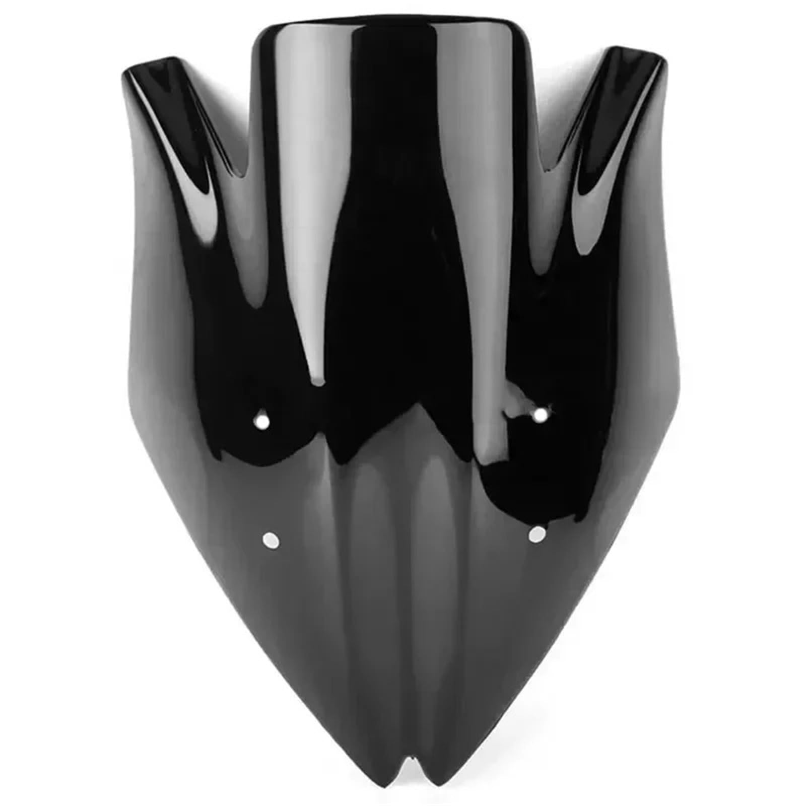 Motorrad Wind Luftabweiser Für Kawasaki Für Z1000 2007-2009 Motorrad Zubehör Double Bubble Windschutzscheibe Windschutz Bildschirm Windschild Spoiler(Black) von IMMLSX