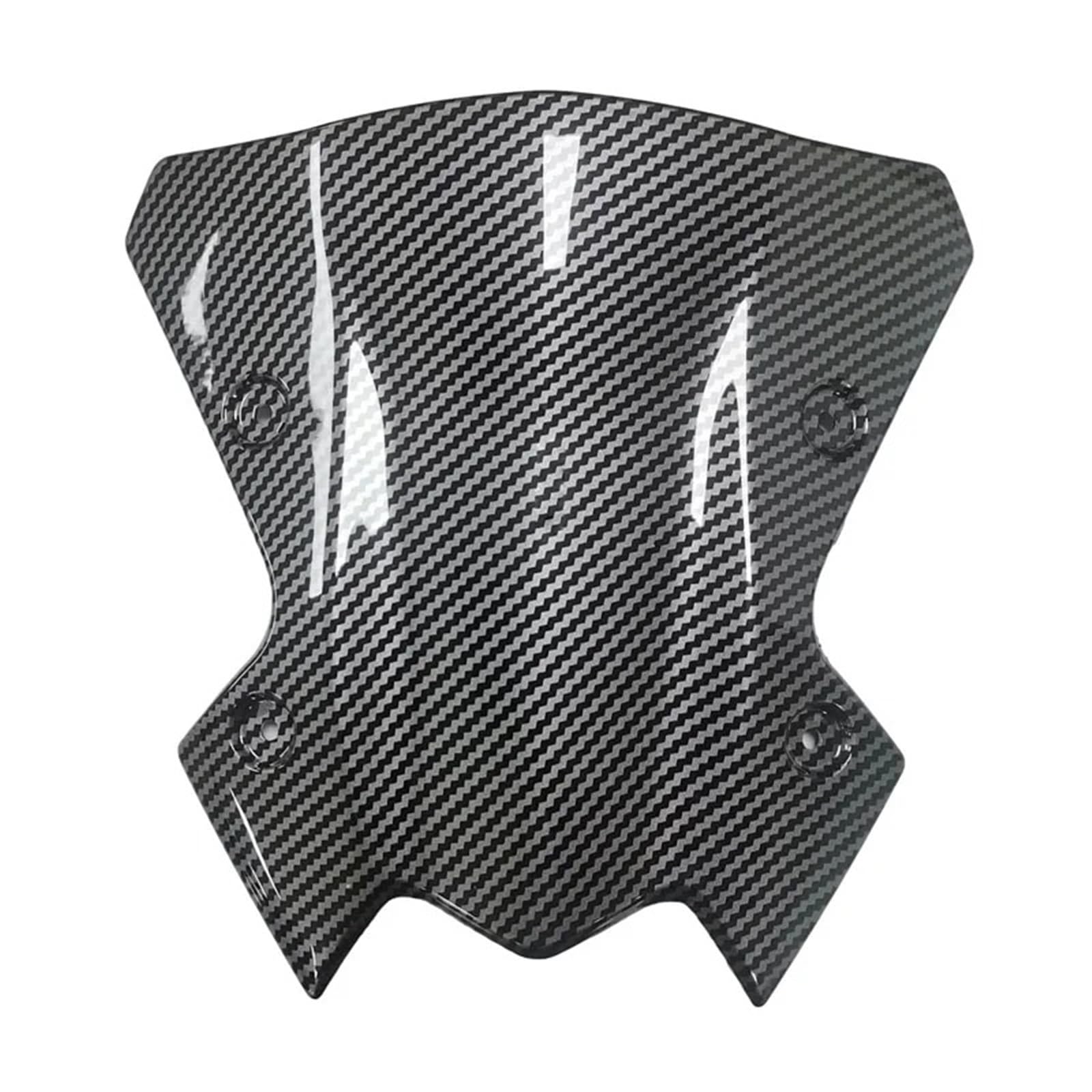 Motorrad Wind Luftabweiser Für Kawasaki Für Z900 2020-2023 Motorrad Windschutzscheibe Windschutz Vorne Kunststoff Wind Schild Bildschirm Deflektoren Windschild Spoiler(Carbon Fiber Look) von IMMLSX