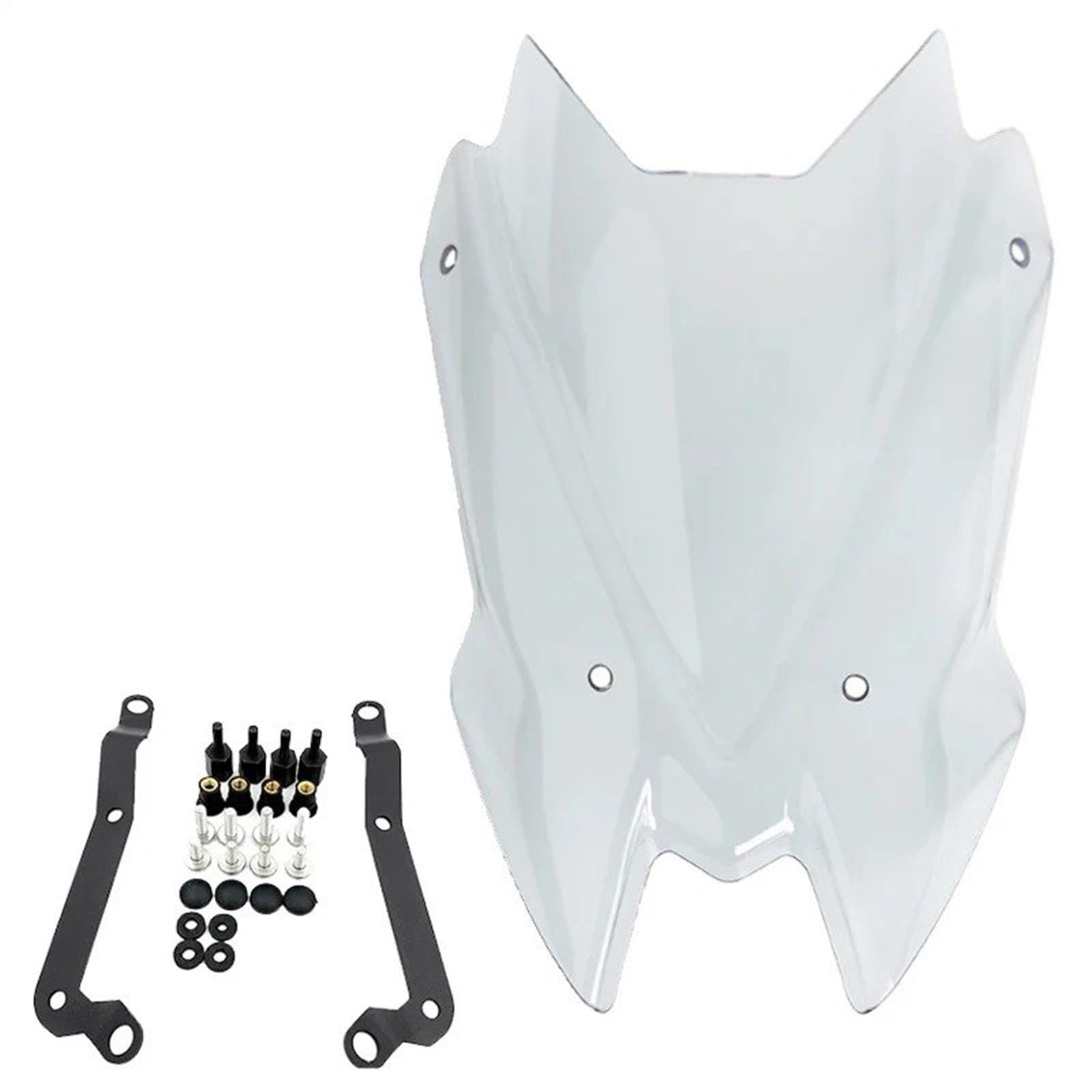 Motorrad Wind Luftabweiser Für Kawvasaki Für Z900 Für Z 900 2020-2024 Motorrad Sport Windschutz Windschutz Viser Visier Windabweiser Windschild Spoiler(A.Light Smoke) von IMMLSX
