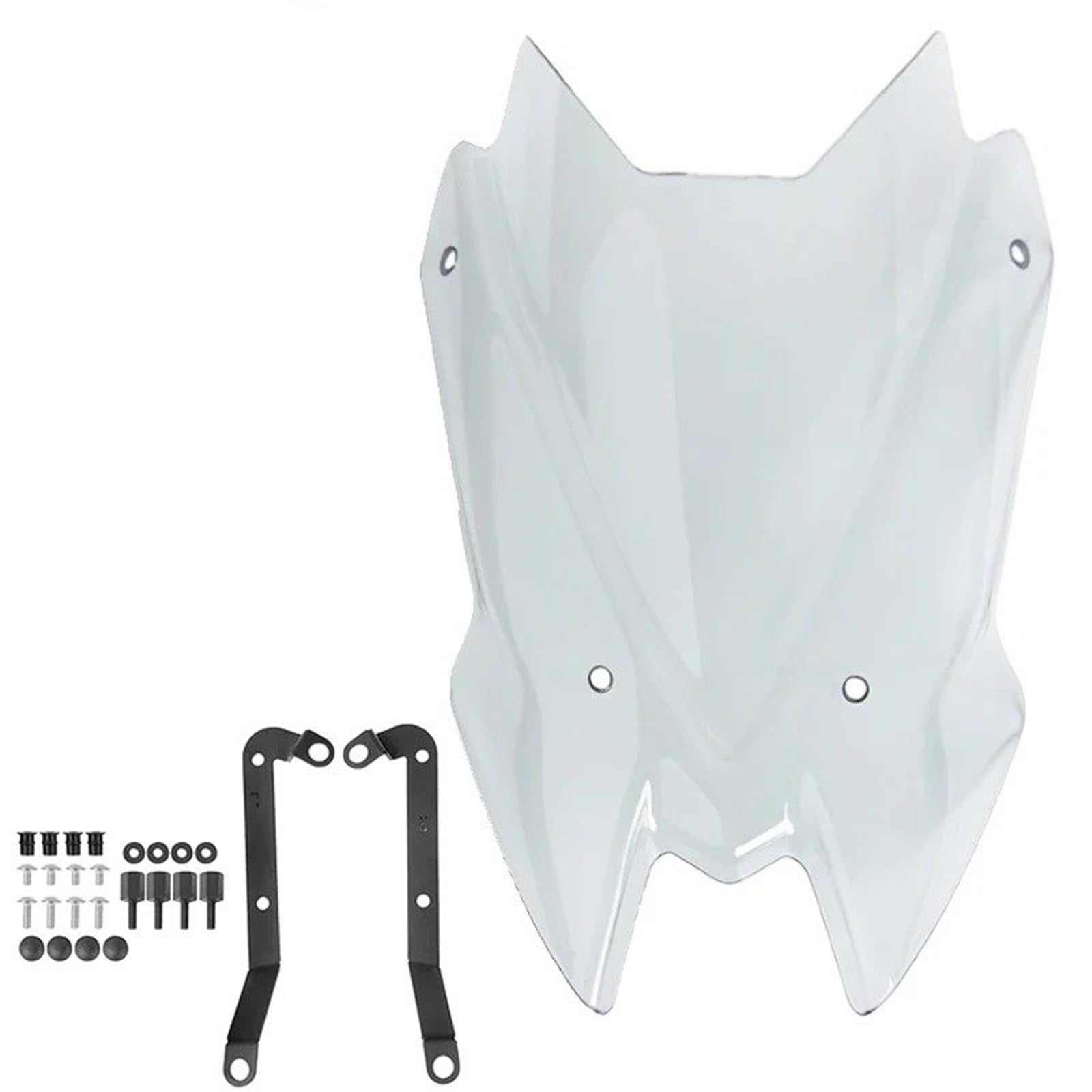 Motorrad Wind Luftabweiser Für Kawvasaki Für Z900 Für Z 900 2020-2024 Motorrad Sport Windschutz Windschutz Viser Visier Windabweiser Windschild Spoiler(Light Smoke) von IMMLSX