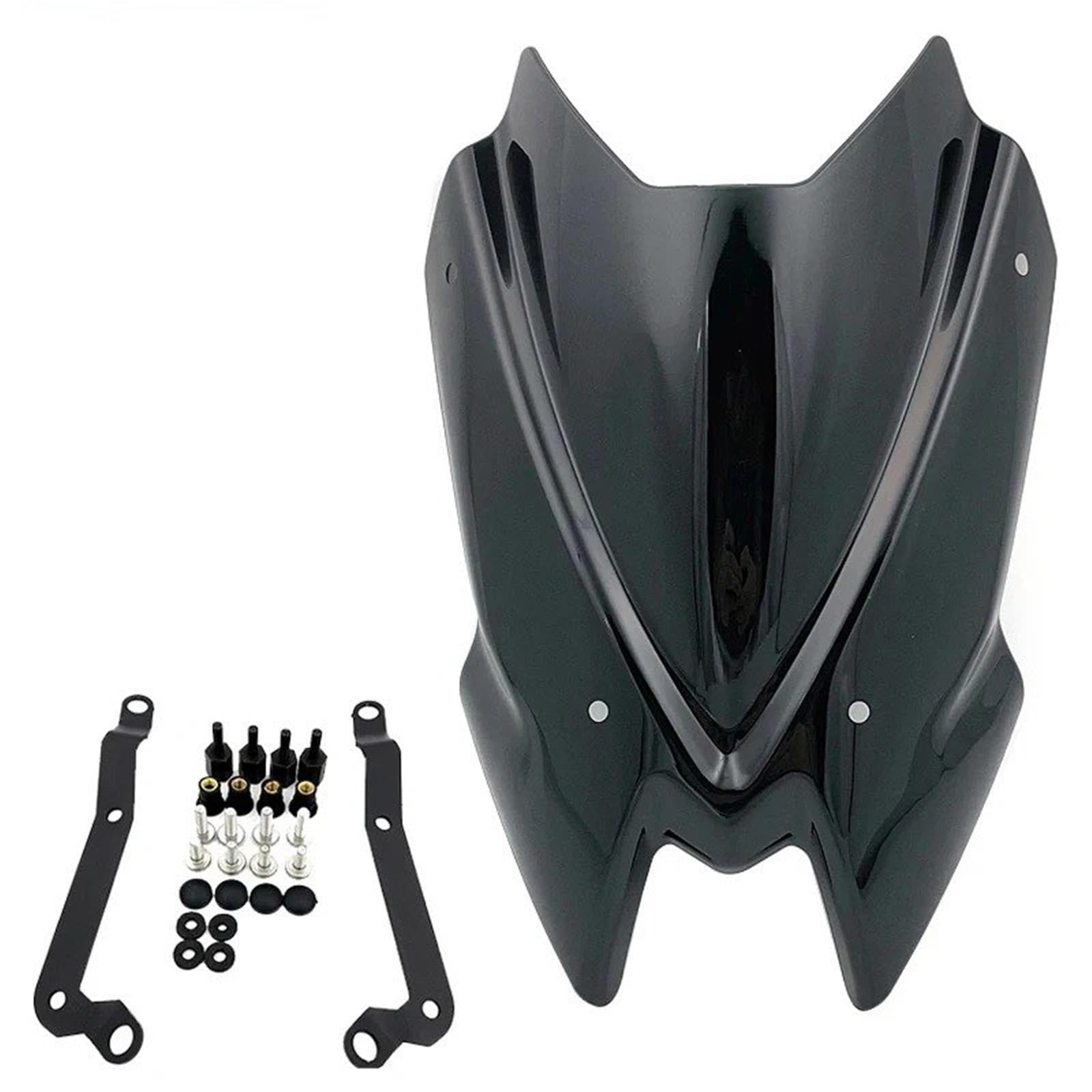 Motorrad Wind Luftabweiser Für Kawvasaki Für Z900 Für Z 900 2020-2024 Motorrad Sport Windschutz Windschutz Viser Visier Windabweiser Windschild Spoiler(Smoke) von IMMLSX