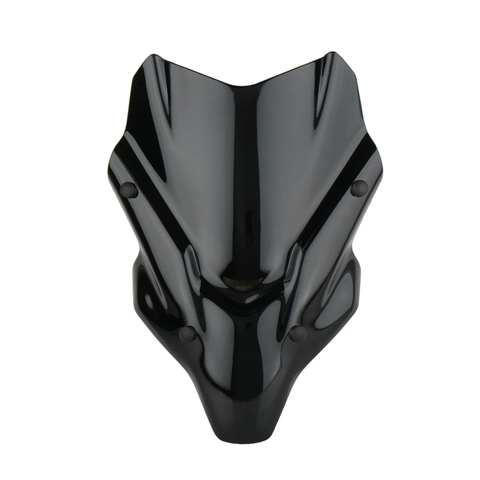 Motorrad Wind Luftabweiser Für MT-07 Für FZ-07 2021-2024 Windschutz Windschutz Motorrad Windabweiser Schutz Double Bubble Wind Bildschirm Mit Halterung Windschild Spoiler(Black) von IMMLSX