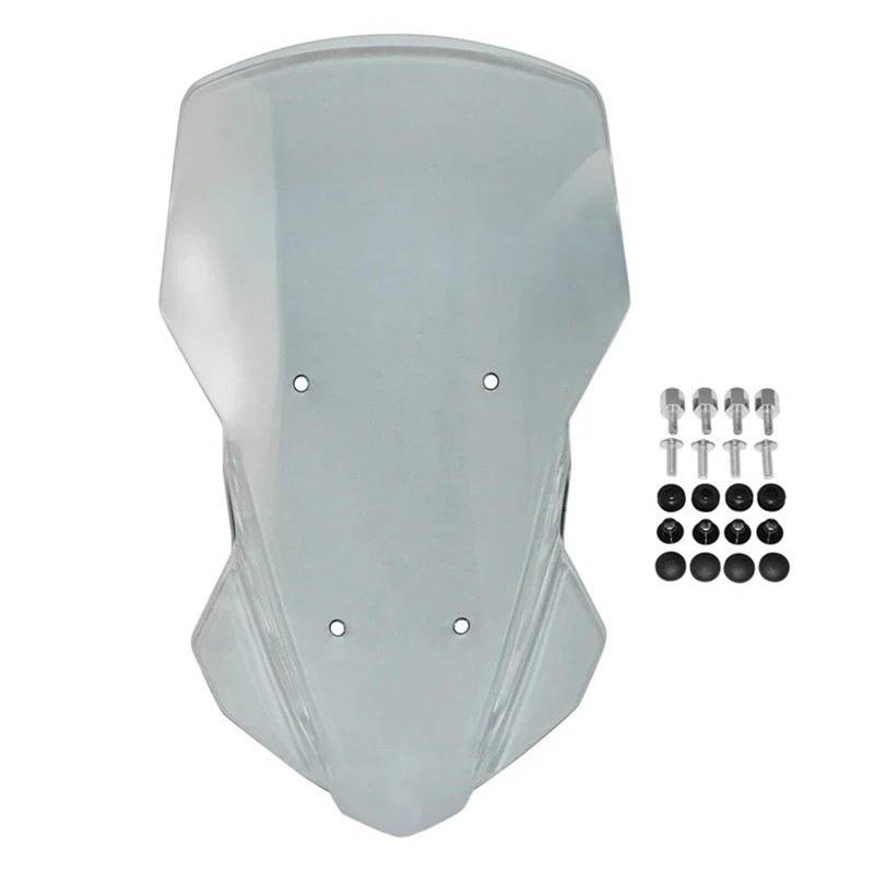 Motorrad Wind Luftabweiser Für MT-07 Für Tracer 700 GT 2020-2023 Windschutzscheibe Windschutz Windabweiser Schild Bildschirm Visier Glas Windschild Spoiler(Smoke) von IMMLSX