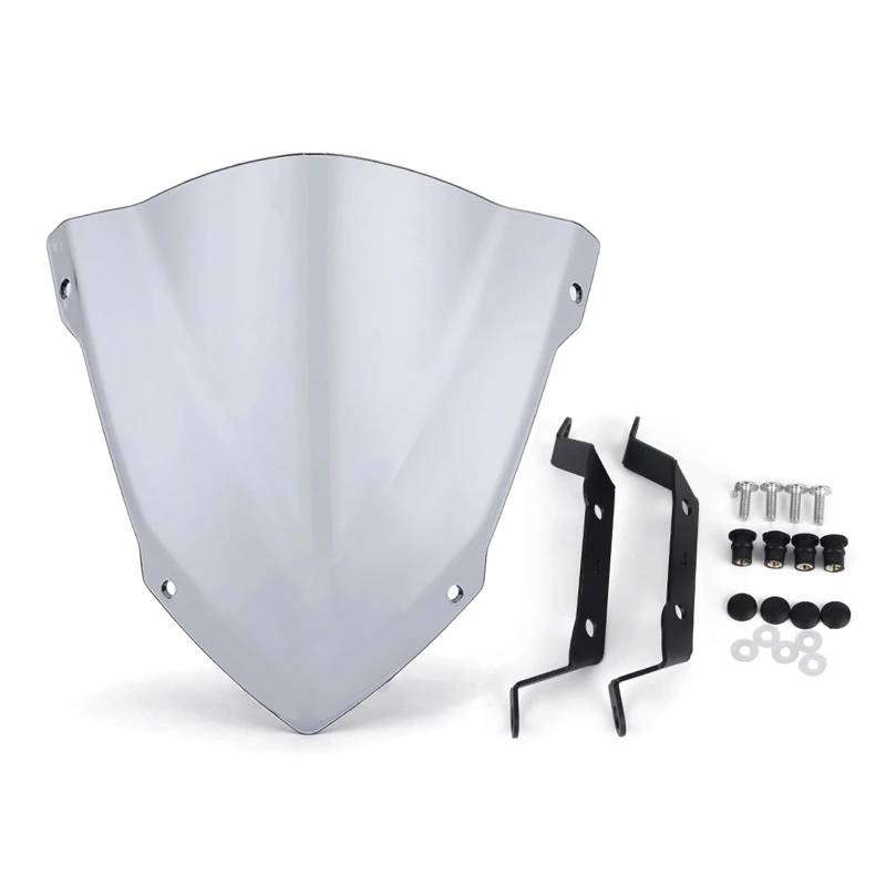 Motorrad Wind Luftabweiser Für MT-09 Für FZ-09 2014-2016 Windschutzscheibe Windschutz Motorrad Windabweiser Windschild Spoiler(Light Smoke) von IMMLSX