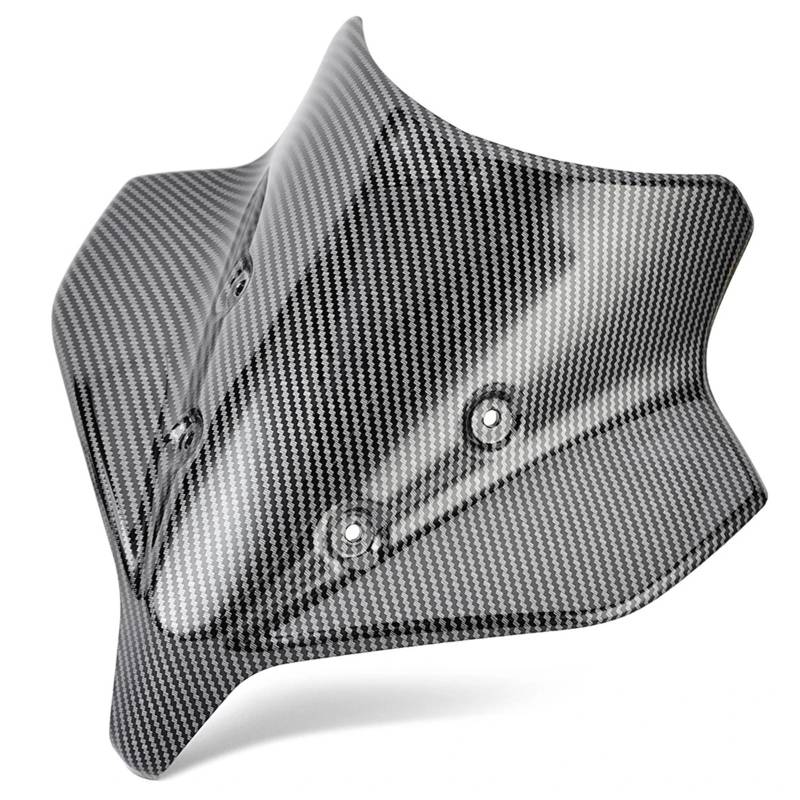 Motorrad Wind Luftabweiser Für MT-10 SP 2022-2024 Windschutzscheibe Motorrad Windschutzscheibe Windabweiser Zubehör Windschild Spoiler(Carbon Fiber Look) von IMMLSX