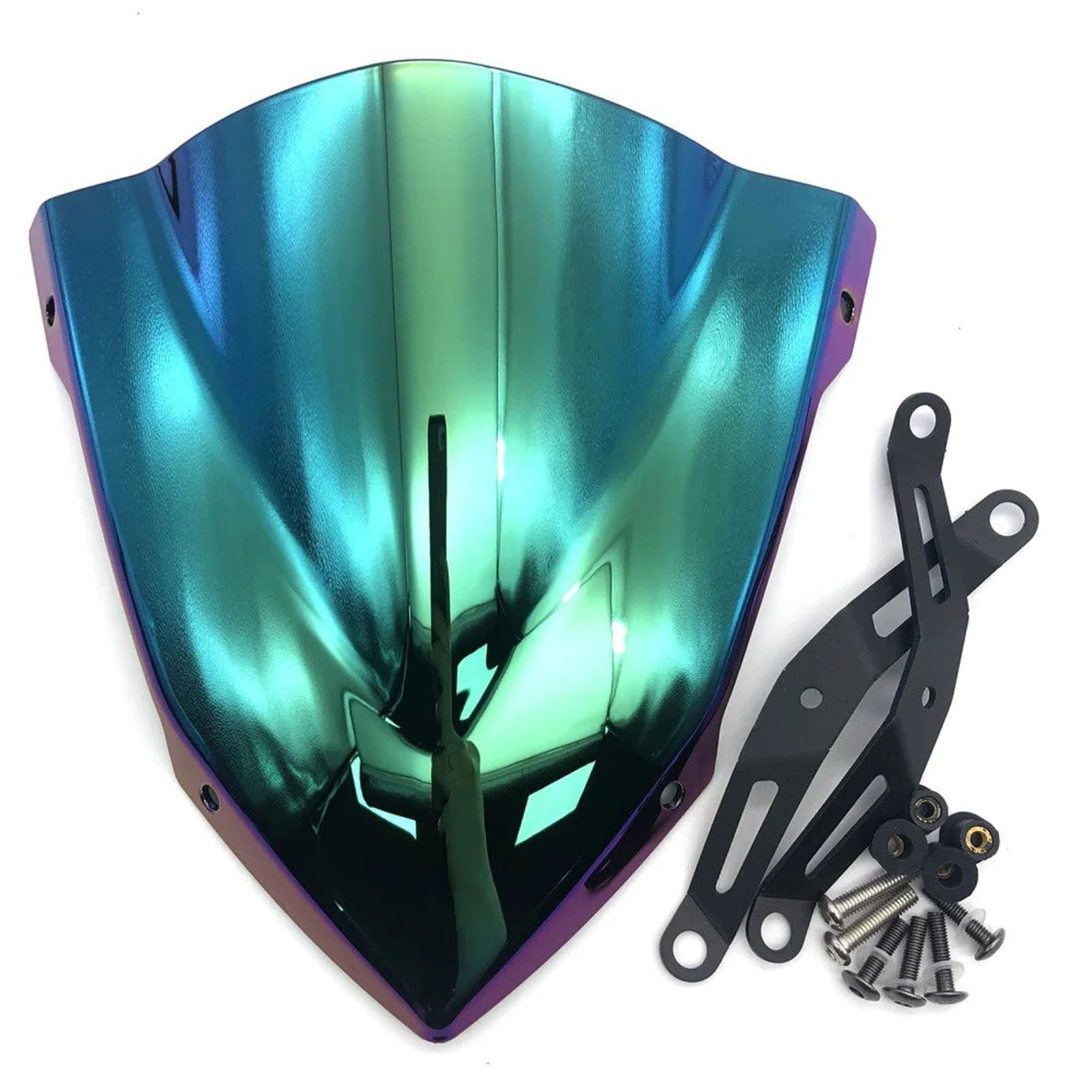 Motorrad Wind Luftabweiser Für MT-25 Für MT-03 2020-2024 Motorrad Sport Touring Frontscheibe Windschutz Visier Windabweiser Windschild Spoiler(Rainbow) von IMMLSX
