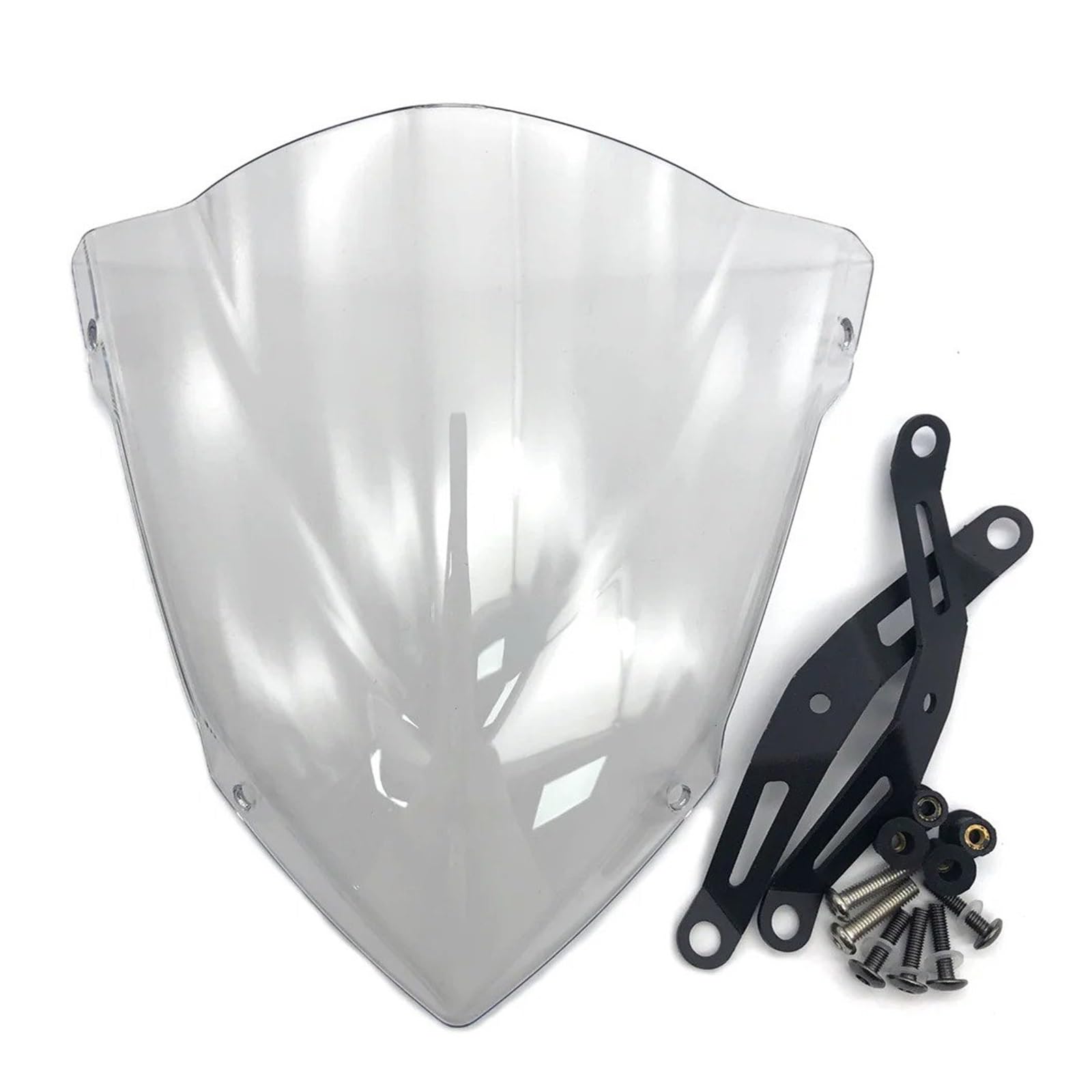 Motorrad Wind Luftabweiser Für MT-25 Für MT-03 2020-2024 Motorrad Sport Touring Frontscheibe Windschutz Visier Windabweiser Windschild Spoiler(Transparent) von IMMLSX