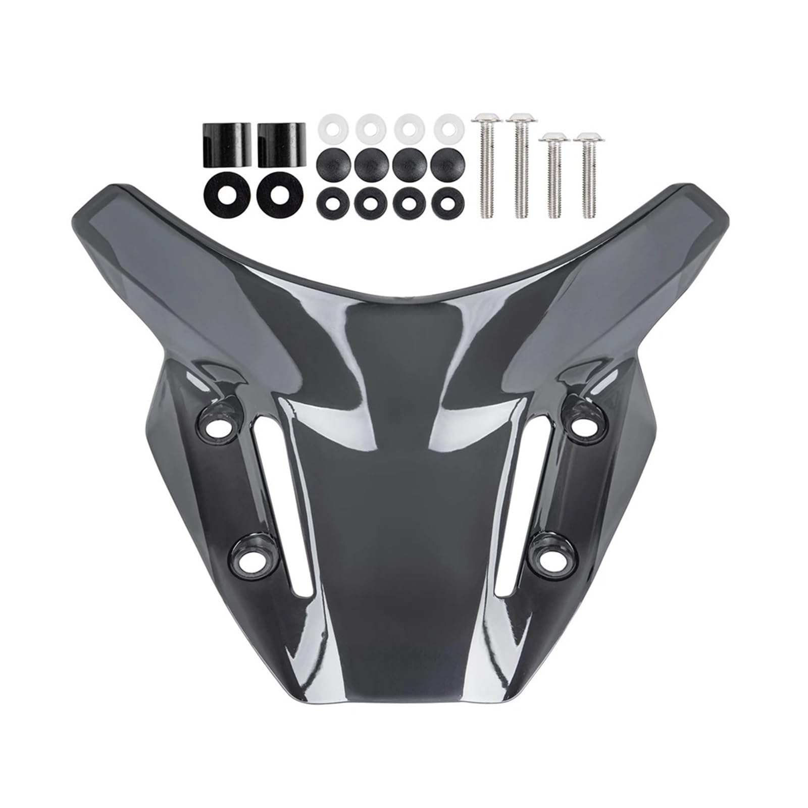 Motorrad Wind Luftabweiser Für MT09 2021-2023 Sport Touring Windschutzscheibe Windschutz Motorrad Windabweiser Schild Bildschirm Zubehör Windschild Spoiler(Black) von IMMLSX